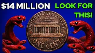 The MOST VALUABLE WORTH BIG MONEY Lincoln Memorial One Cent Coins 1959-D & 1998-D USA