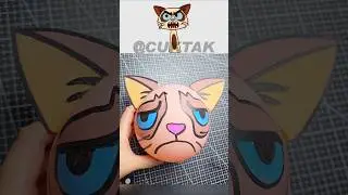 🐯🎈Turning a Balloon into Sprunki OC Grumpy Cat #sprunkioc #diyballoon #grumpycat #incrediboxsprunki
