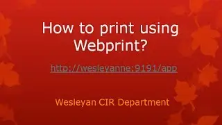 How to print using Webprint?