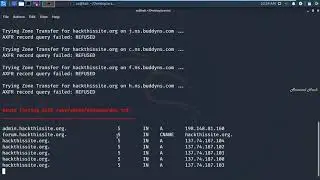 DNS Enumeration with kali linux using dnsenum tool