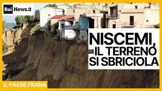 Frana a Niscemi, il video di un nuovo cedimento in diretta