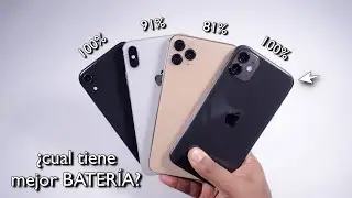 PRUEBA DE BATERÍA: iPhone XR vs iPhone XS Max vs iPhone 11 vs iPhone 11 Pro Max - RUBEN TECH !