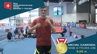 MICHAŁ GAWENDA | U18 𝑷𝑶𝑳𝑬 𝑽𝑨𝑼𝑳𝑻 ♂️ | U18 & U20 🇵🇱 INDOOR ATHLETICS CHAMPIONSHIPS 2022
