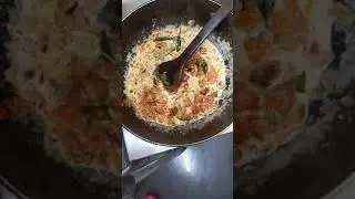 Milk🥛 Onion 🌰, Tomato🍅 curry.... #satisfying cooking sounds #sizzling sounds  #Indian cusine #shorts