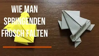 Wie man Springenden Frosch falten | PaperManCraft