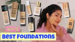 Top 10 Best Foundations in India 🔥 simply my style Unni foundation Swatches