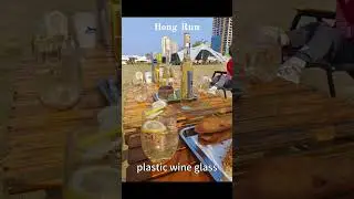 Recommended disposable plastic wine glasses for household,outdoor, camping, and party use #cocktail