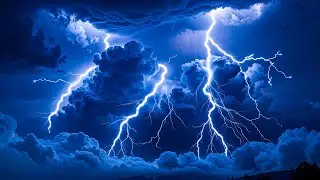 ⚡TEMPESTUOUS NIGHT🌙 with EXTREMELY LOUD THUNDER, HEAVY RAIN Beat Stress, Beat Insomnia to fall Sleep