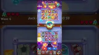 (Replay) Robot lvl10 Vs Monk lvl 13 | Rush Royale Indonesia Gameplay