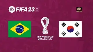 Brasil x Cor&eacute;ia do Sul | FIFA 23 Gameplay | Copa do Mundo Qatar 2022 | Final [4K 60FPS]