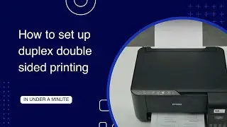 How to set up duplex double sided printing