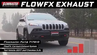Flowmaster (717810) FlowFX Dual-Exit Cat-Back Stainless Steel Exhaust, 2014-2022 Jeep Cherokee 3.2L