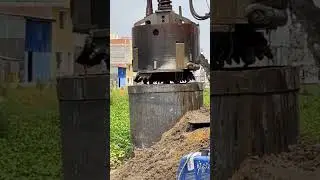 How to drill a foundation hole