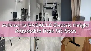 Avis sur la VASAGLE Electric Height Adjustable Desk Sit-Stand Desk with Multi-Strip Drawer, 70 x 160