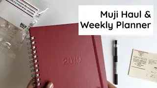 Mini Muji Haul & 2019 A5 Muji Weekly Planner Overview