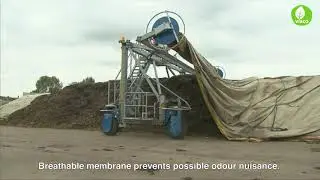 Sustainable fertilization: green compost - forced aeration - use of membranes - matured (IMOG)