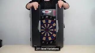 WINMAX Electronic Dart Board Cabinet Set LED Electric Digital Soft Tip Dart Boards for Ad #amazon