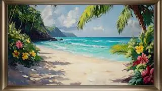 Tropical Paradise Frame TV Art | Beach Screensaver For Your TV 6 Hours 🏖️🌺