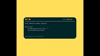 Python Numerizer -  Convert text to number