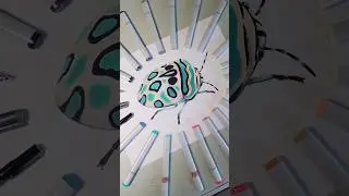 🪲 Picasso Bug🪲 done in #copicmarkers #entomology #bug #bugs #insectart #insects