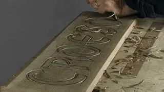 How to Carve a &lsquo;Welcome&rsquo; House Sign -  2 Lining in