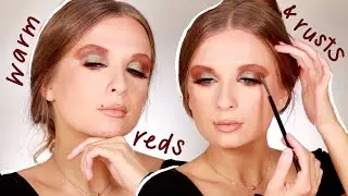 a warm rust eye look 🍂 | caitlinxtine