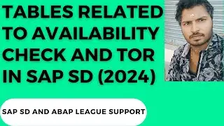 Tables related to Availability check and TOR in SAP SD (2024)