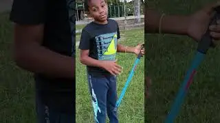 Kalani and friend doing Archery 