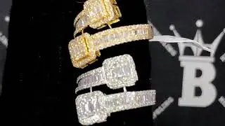 Cluster Wrap Iced Out Diamond Rings | Hot Style on Sale 10K Yellow or White Gold BLING BLING