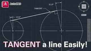 TANGENT LINE ON A CIRCLE: Simple Technique!
