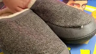 DREAM PAIRS Men's Cozy Memory Foam Slippers with Fuzzy Wool-Like Lining