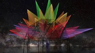 String Art Decodethecode of your own Space Dubaj Instalation 2 SPHERE