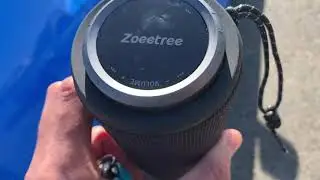 ZoeeTree S12 Bluetooth speaker size comparison and Vlog