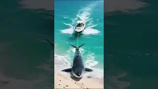 Shark Stranded on Shore &ndash; Watch the Amazing Rescue Operation! #animals#SharkRescue #BeachRescue