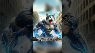 Silent cat is also MONSTER 😈😱#aicontent #monster #cat #india
