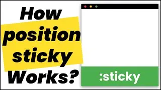 ✅ Position Sticky Explained [ Short Version With Animation ]