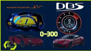 [0-300] Lamborghini Aventador SV vs Aston Martin DBS Superleggera