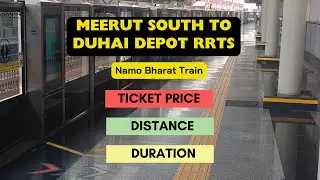 Meerut South RRTS Station to Duhai Depot RRTS Station Route | Meerut South to Duhai Depot Station