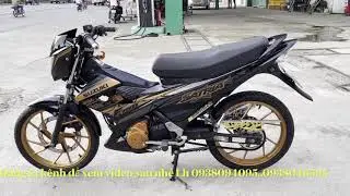 Hàng hiếm Satria xăng cơ đời 2014 cam đen giá rẻ cho ae đam mê