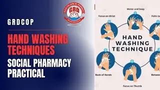 HAND WASH TECHNIQUE| Social Pharmacy Practical video