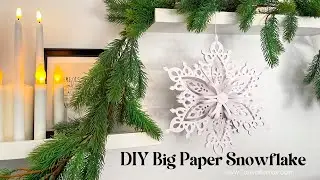DIY 3D Paper Snowflake: Elegant Holiday Decor