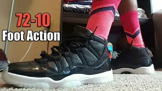 Jordan retro 11 72-10 foot action/Review!!