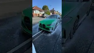 Green Hulk is back! G80 M3 getting a makeover! #automobile #detailing