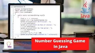 Number Guessing Game in Java | Java Project