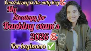  My Strategy for banking exam🎯 2026#sbipo ||target banking exams#consistency #bankingexam