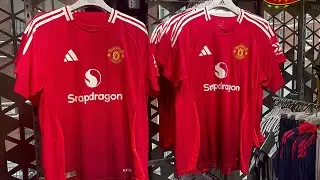 NEW: Manchester United Home kit 2024/2025 | Authentic v Replica | HANDS ON REVIEW| Do we like it?