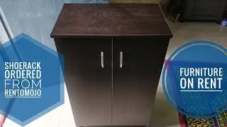Furniture from RentoMojo in Noida |किराये का फर्नीचर |Ordered Shoe Rack for home |