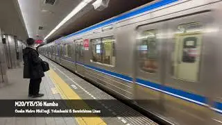 Namba to Higobashi | Osaka Metro (大阪メトロ) Yotsubashi Line Train Ride!