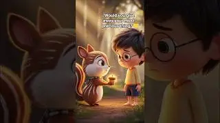 The Squirrel Gave Away Her Treasure&hellip; What Happened Next 😢🌰 #shorts #chintu #squirrel #grandmother
