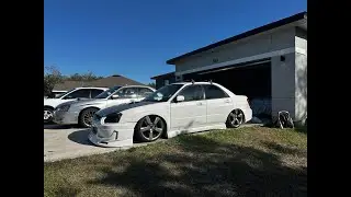 My rwd slammed Subaru WRX is on the ground!